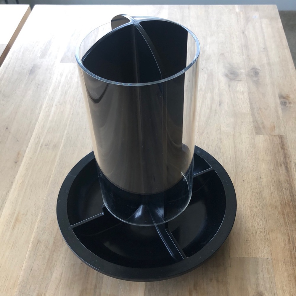 TOTEM Glass Collection, Original-line COFFEE CAPSULES HOLDER in black/clear